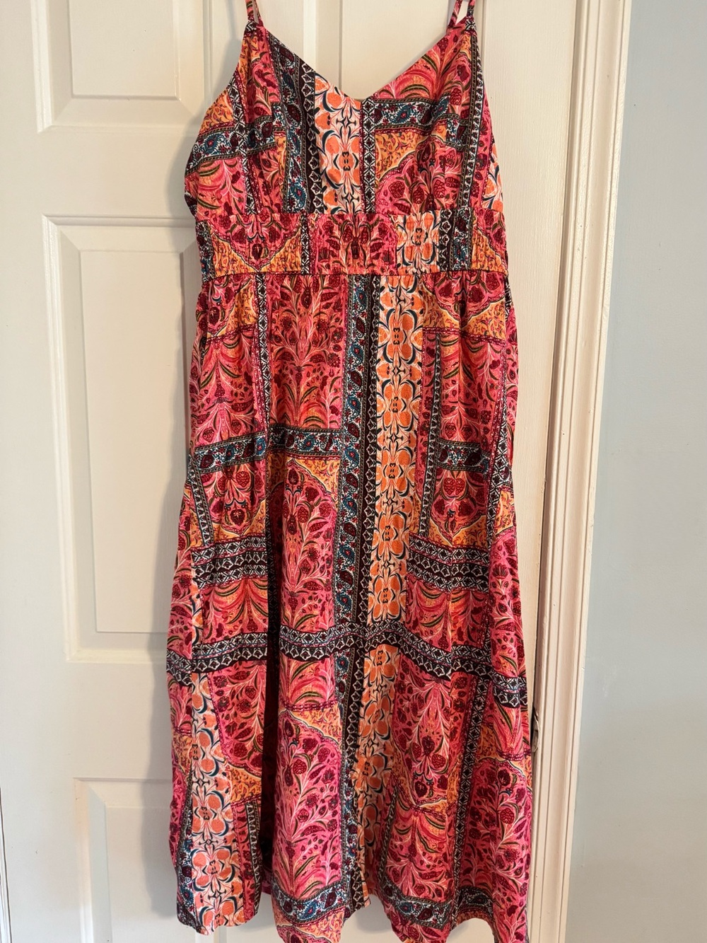 Women’s Old Navy Sleeveless Maxi Midi Dress Sleeveless Pockets Size Large Tall